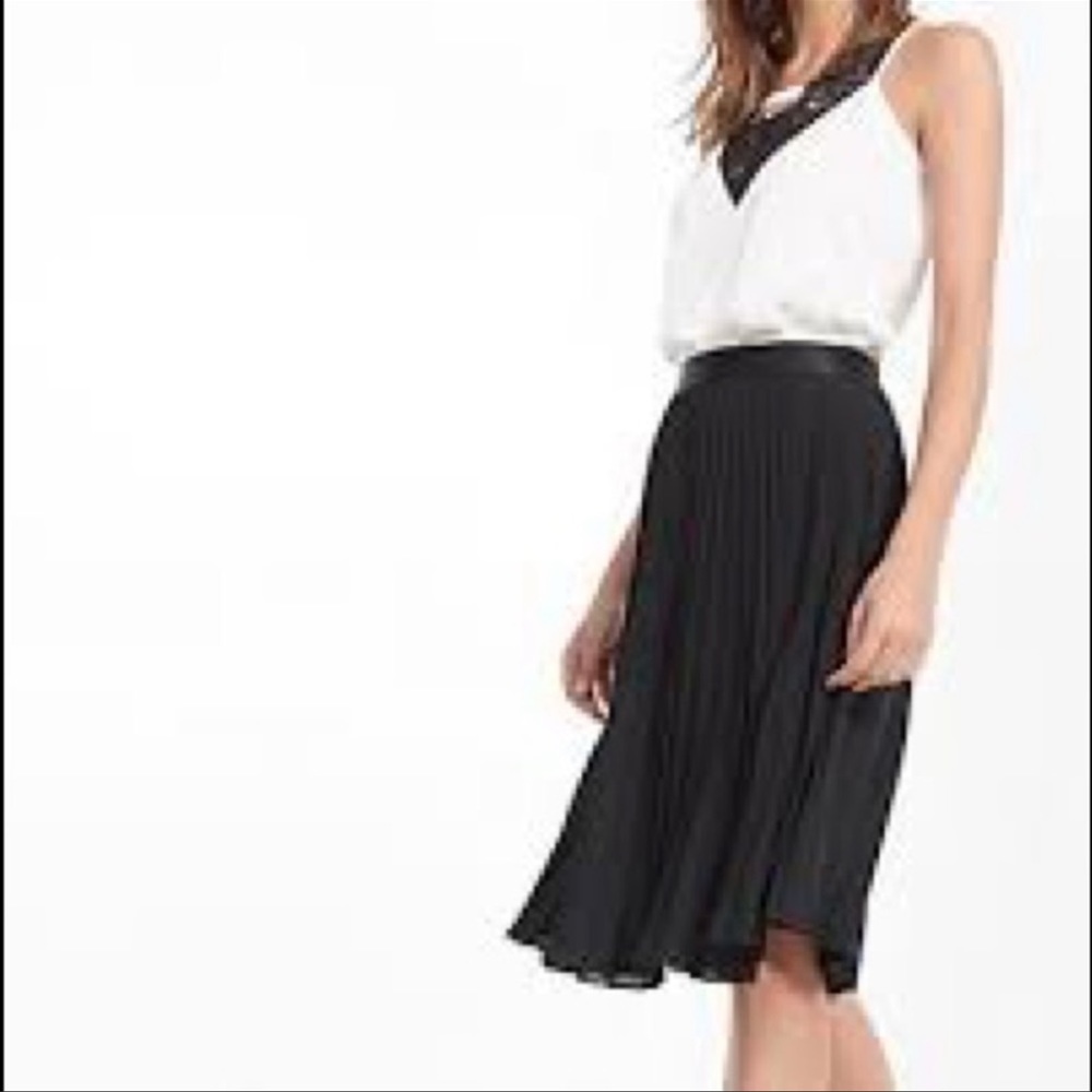 High Waisted Pleated Skirt
